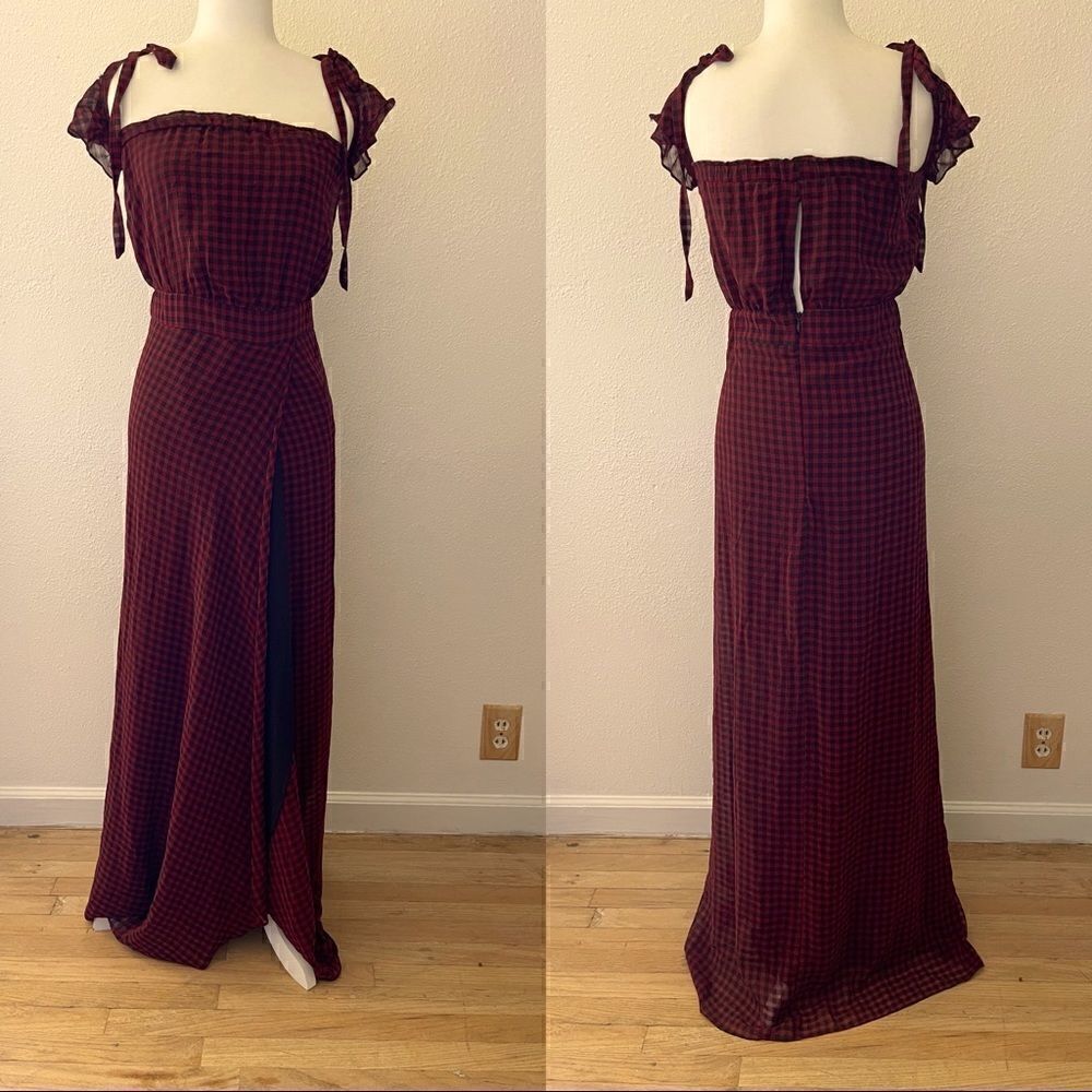 VICI maxi dress black and burgundy size medium